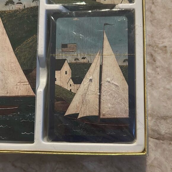 C R GIBSON Vintage Sailboat Card Set - Picture 3 of 5